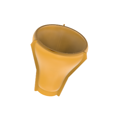 3d model of cone shaped part for concrete casting
